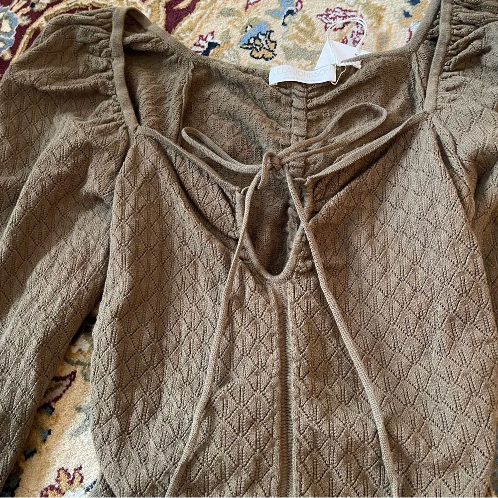 Ulla Johnson Leland Pointelle Knit Top - Picture 9 of 10